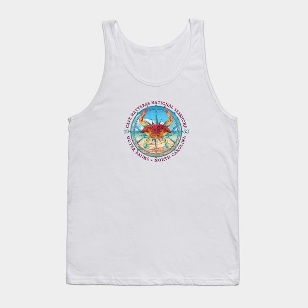 Cape Hatteras National Seashore, Outer Banks, North Carolina with Blue Crab Tank Top by jcombs